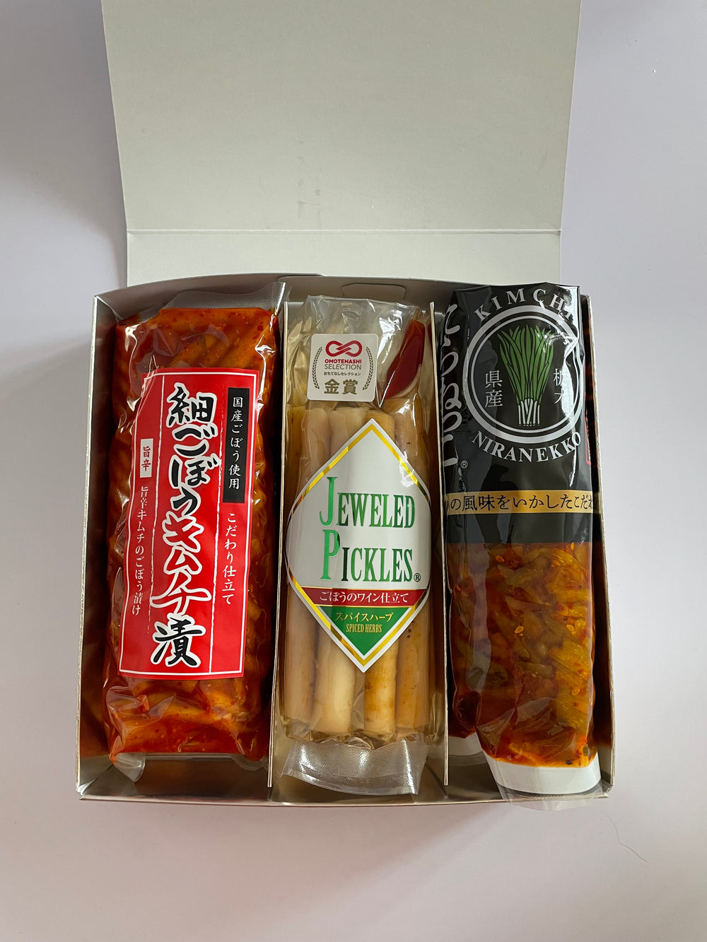 おばねや漬物詰合せ「ホット＆スパイシートリオ」