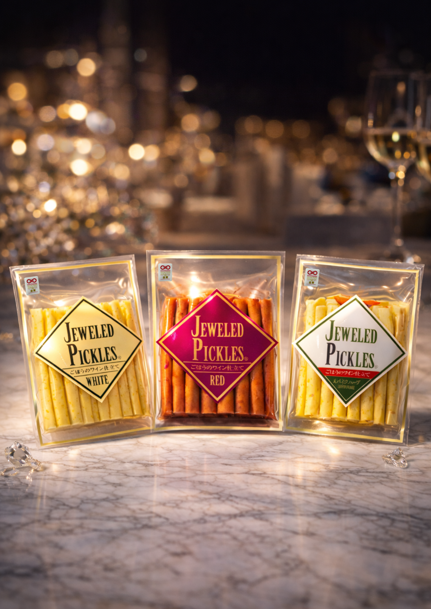 
                  
                    JEWELED　PICKLES　RED：赤ワインごぼう
                  
                