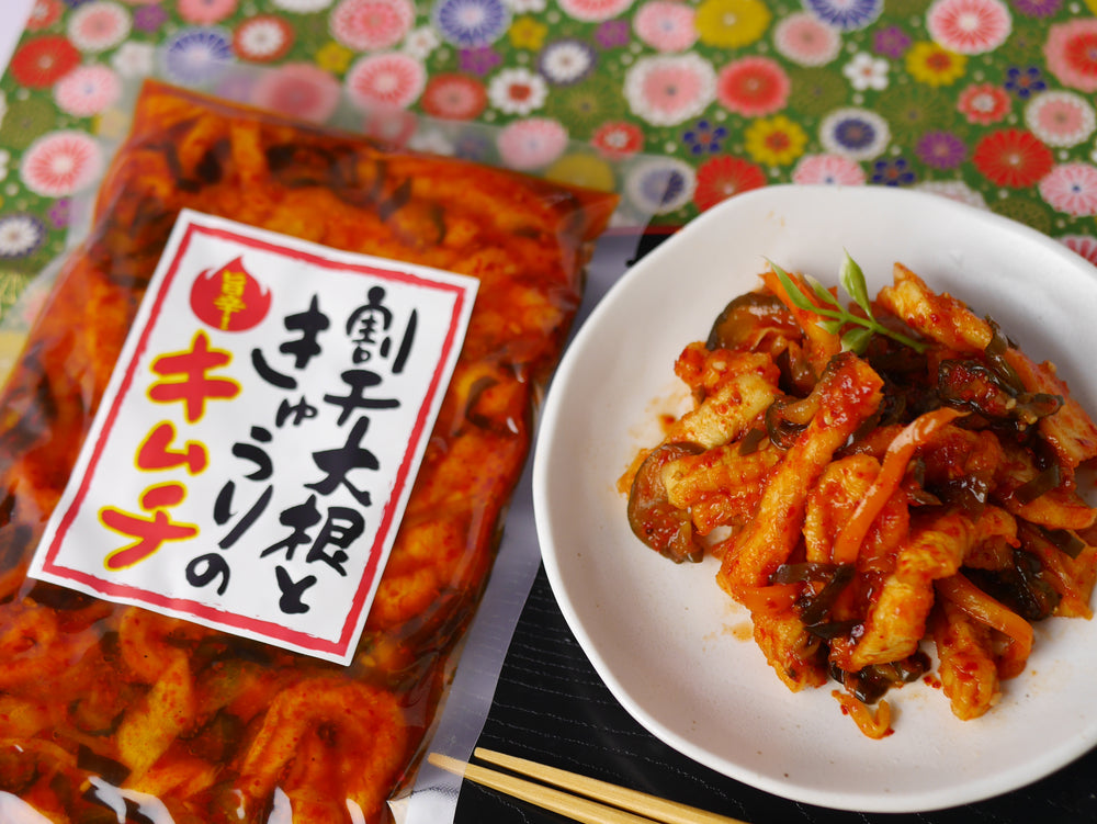 きらりさん専用・スルメキムチ一キロ・干し大根キムチ一キロ 割り干し大根ときゅうりのキムチ（新商品） – OBANEYA