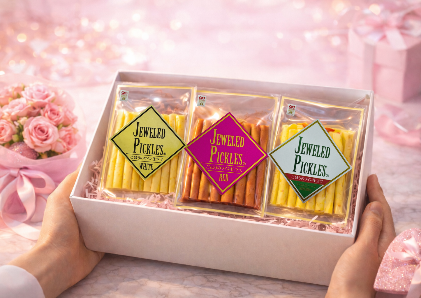 
                  
                    JEWELED　PICKLES　RED：赤ワインごぼう
                  
                