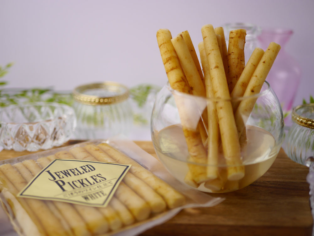 JEWELED　PICKLES　WHITE：白ワインごぼう